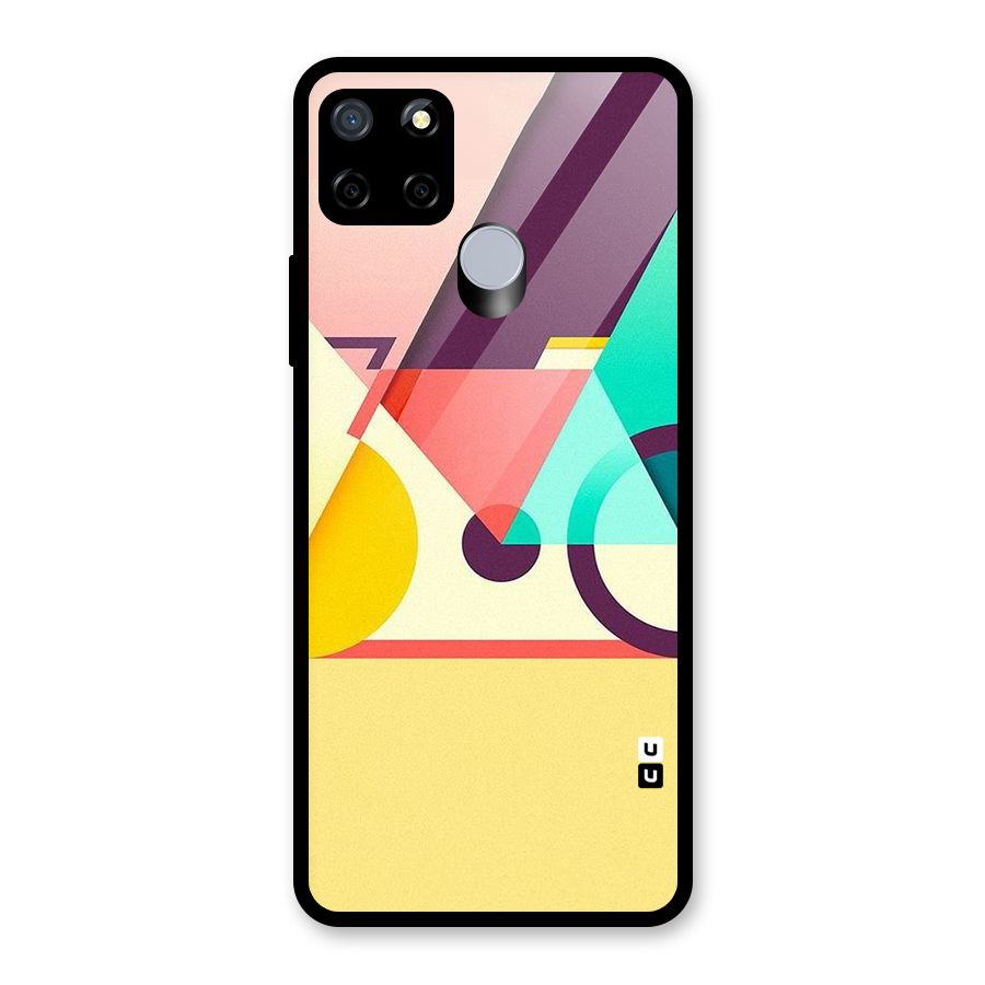 Abstract Cycle Glass Back Case for Realme Narzo 30A