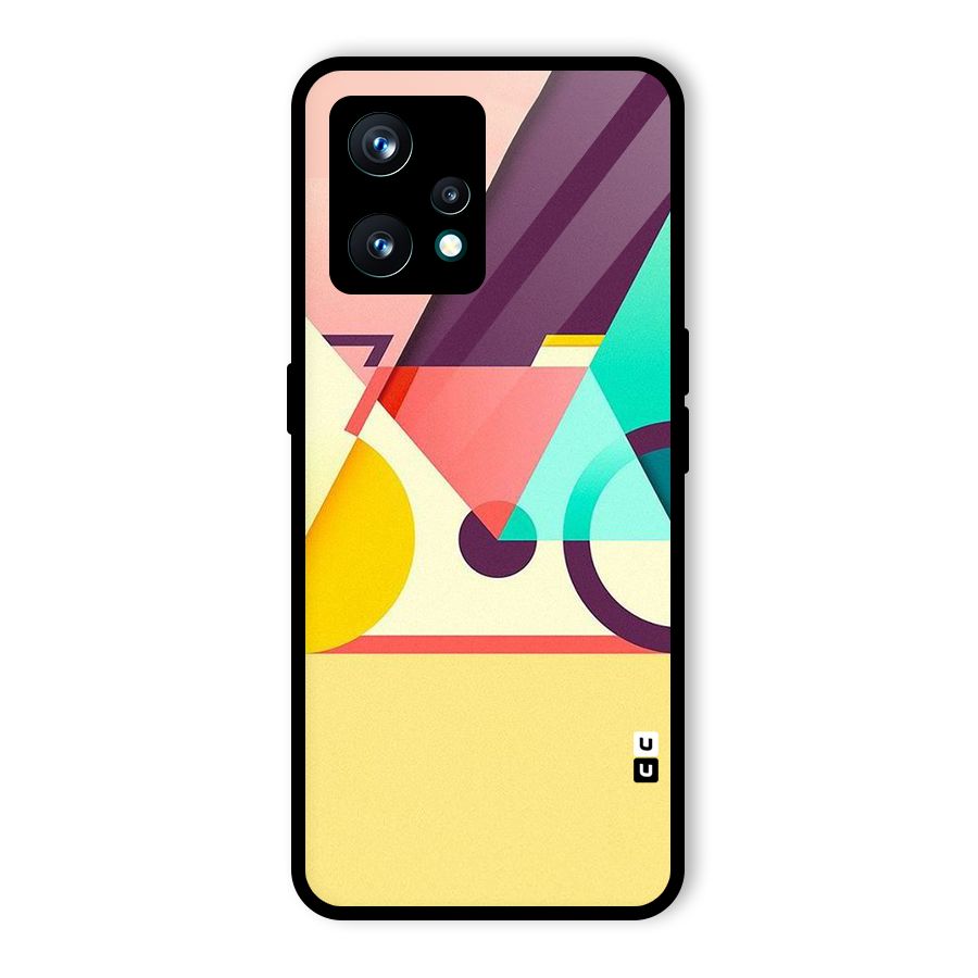 Abstract Cycle Glass Back Case for Realme Narzo 50 Pro