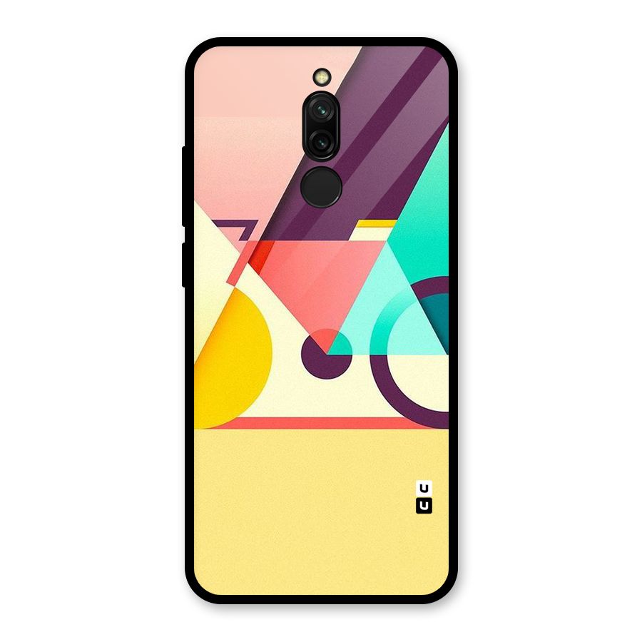Abstract Cycle Glass Back Case for Redmi 8