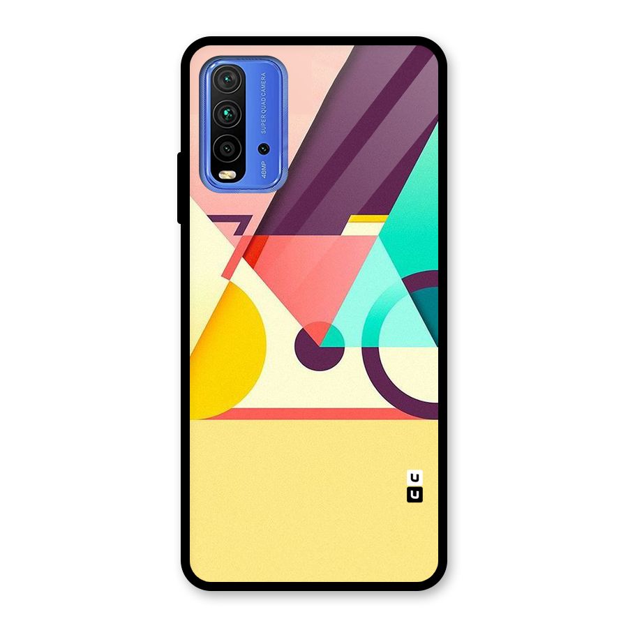 Abstract Cycle Glass Back Case for Redmi 9 Power
