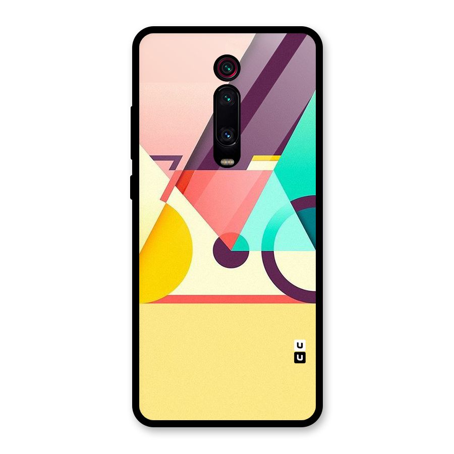 Abstract Cycle Glass Back Case for Redmi K20