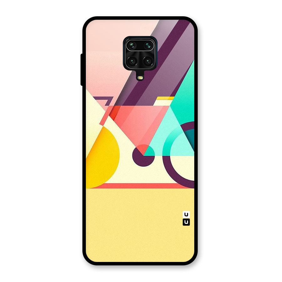Abstract Cycle Glass Back Case for Redmi Note 10 Lite