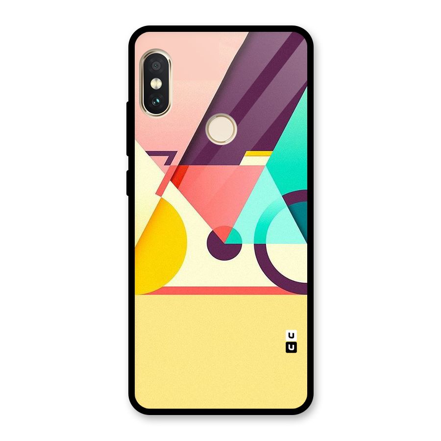 Abstract Cycle Glass Back Case for Redmi Note 5 Pro