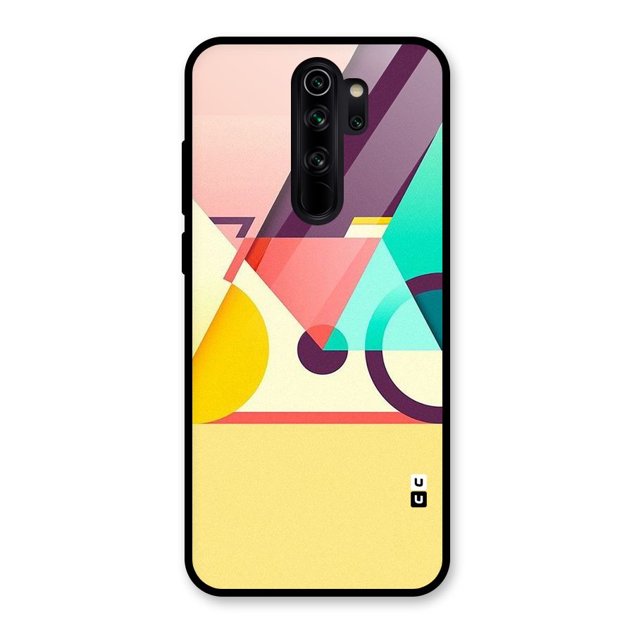 Abstract Cycle Glass Back Case for Redmi Note 8 Pro