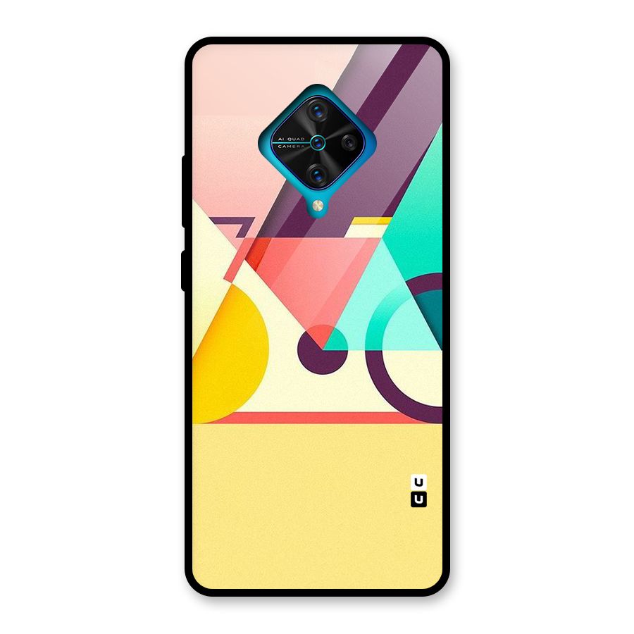 Abstract Cycle Glass Back Case for Vivo S1 Pro