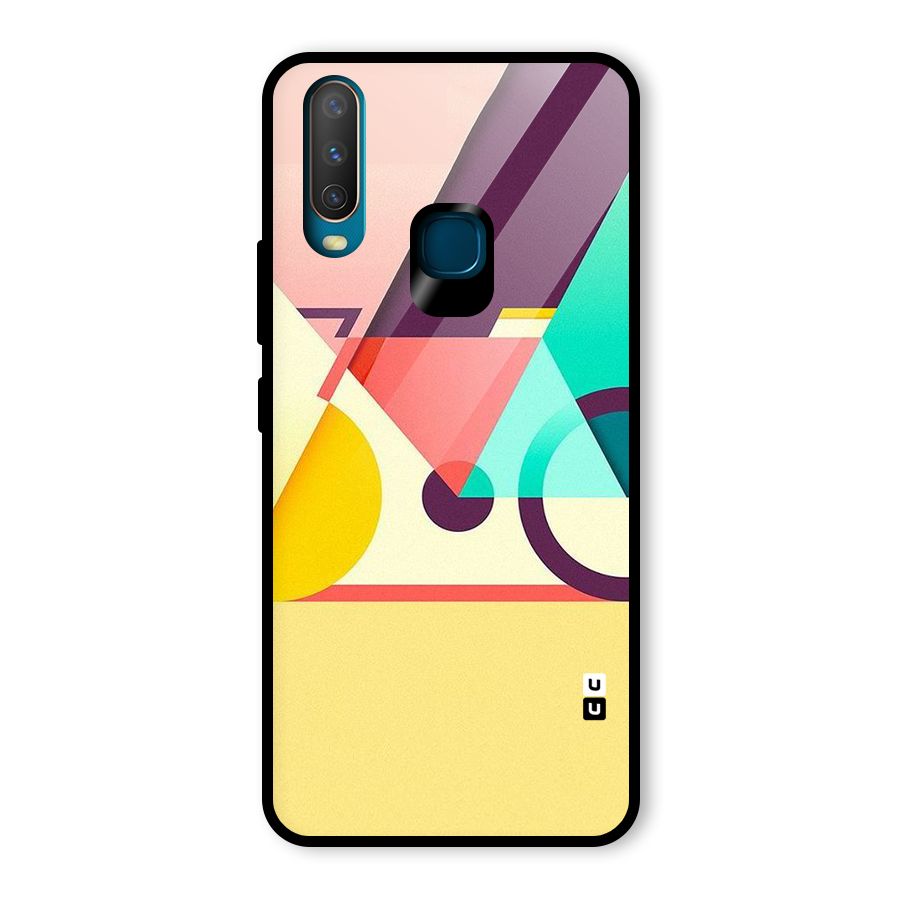 Abstract Cycle Glass Back Case for Vivo U10