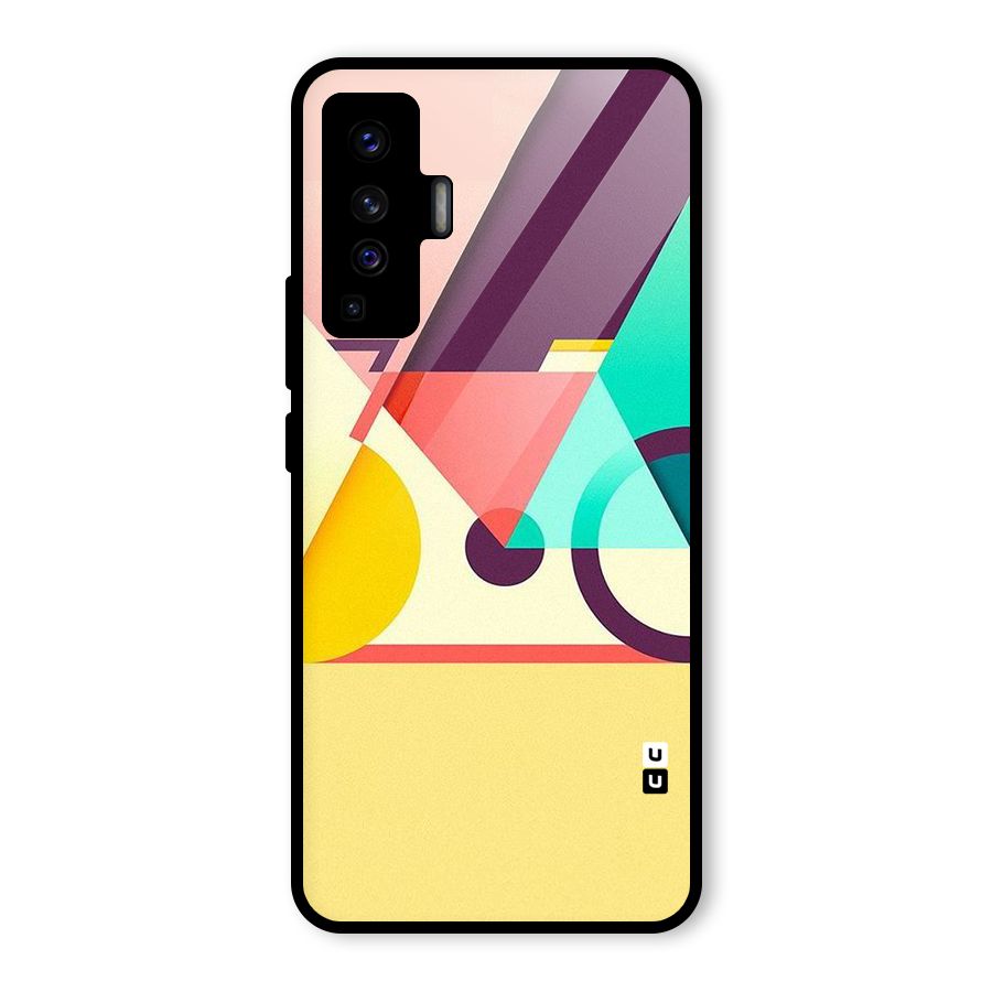 Abstract Cycle Glass Back Case for Vivo X50