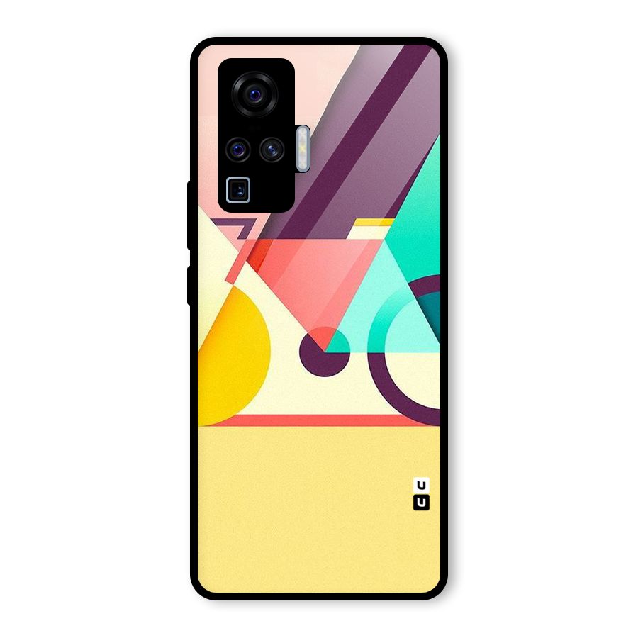 Abstract Cycle Glass Back Case for Vivo X50 Pro