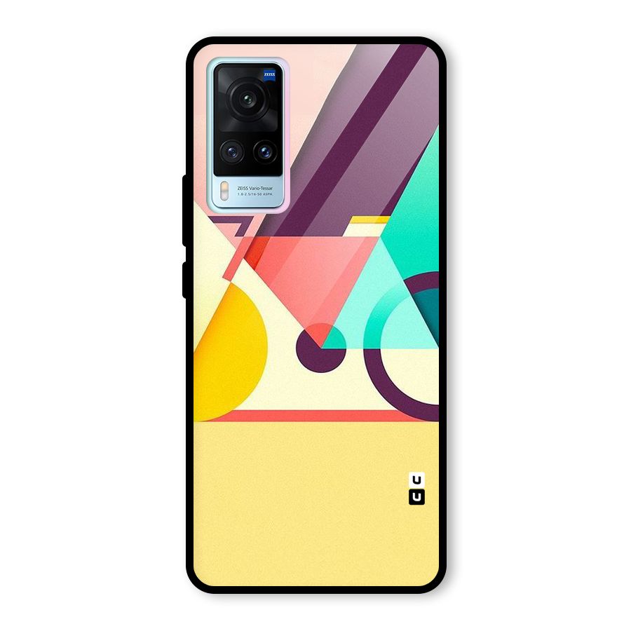 Abstract Cycle Glass Back Case for Vivo X60