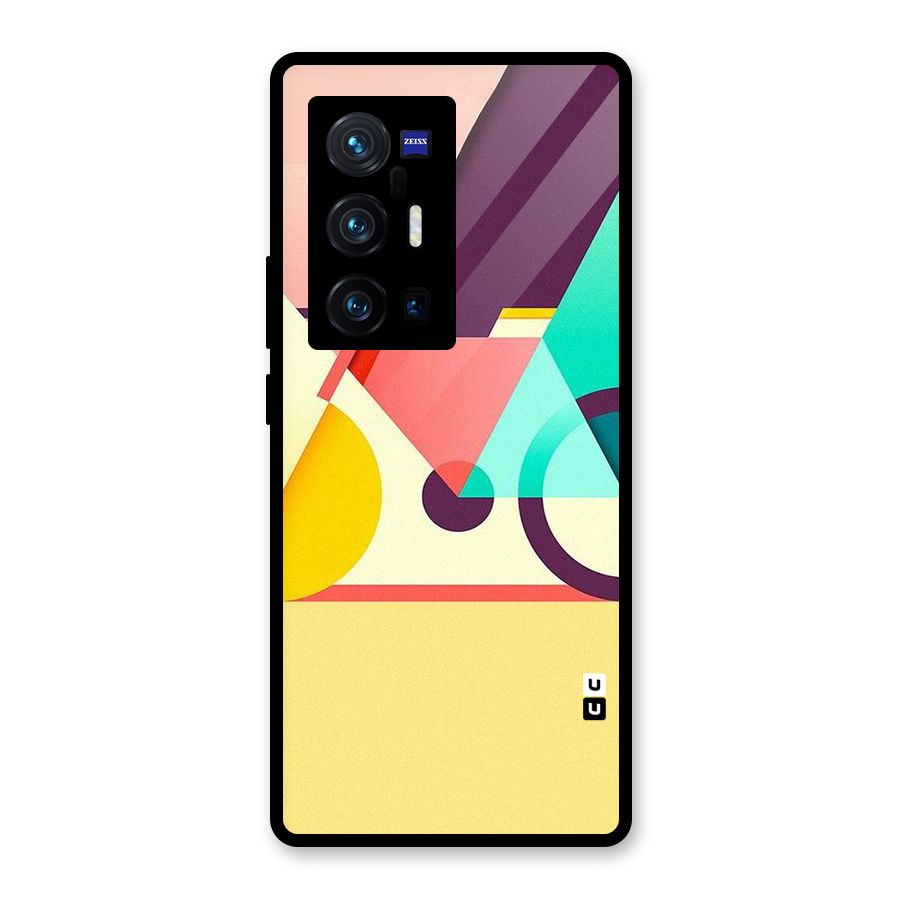 Abstract Cycle Glass Back Case for Vivo X70 Pro Plus