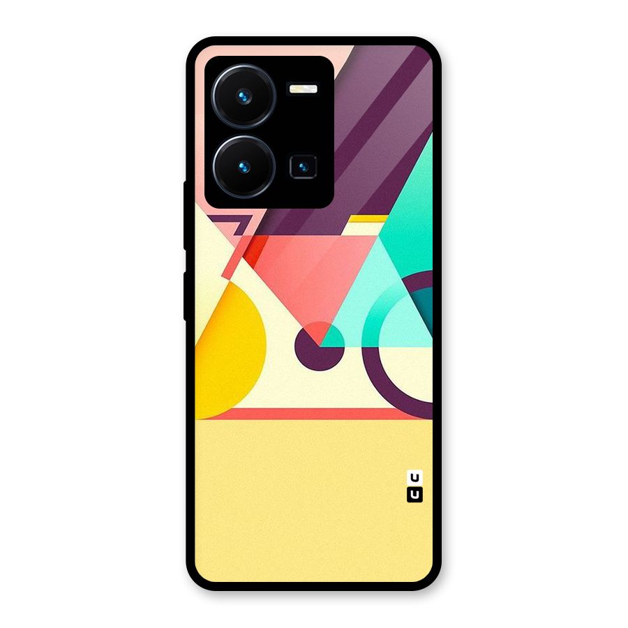 Abstract Cycle Glass Back Case for Vivo Y35