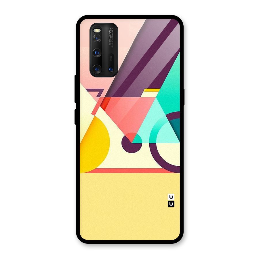 Abstract Cycle Glass Back Case for Vivo iQOO 3