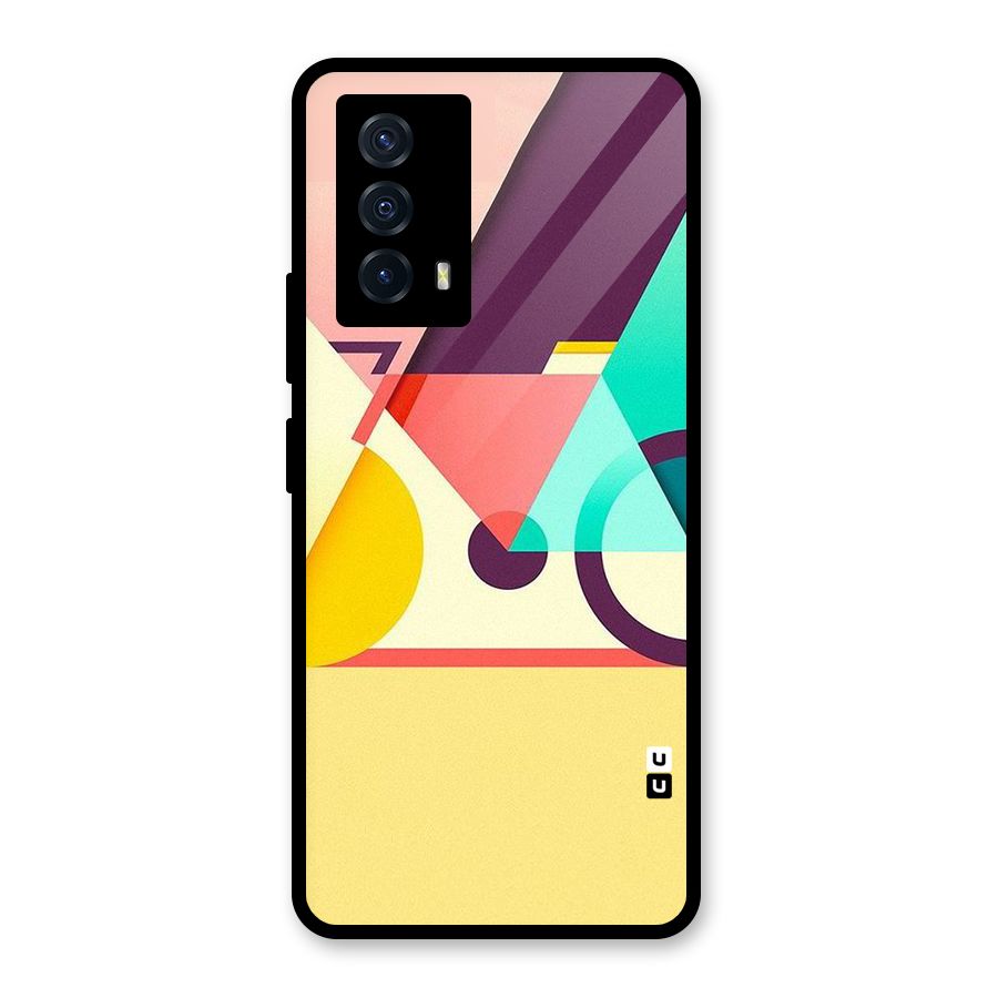 Abstract Cycle Glass Back Case for Vivo iQOO Z5