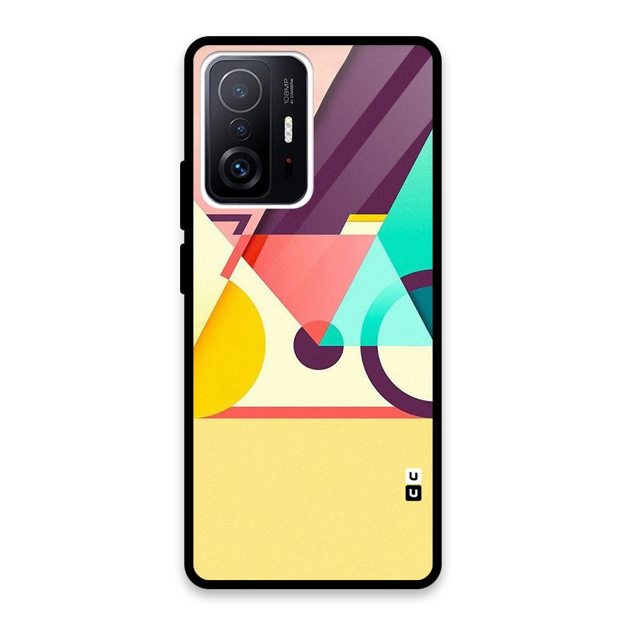 Abstract Cycle Glass Back Case for Xiaomi 11T Pro