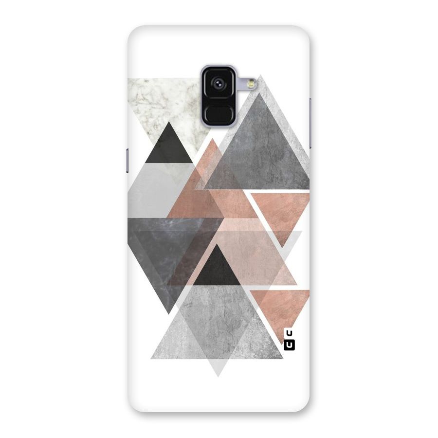 Abstract Diamond Pink Design Back Case for Galaxy A8 Plus