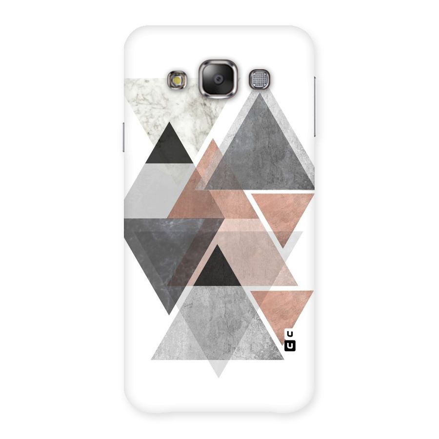 Abstract Diamond Pink Design Back Case for Galaxy E7