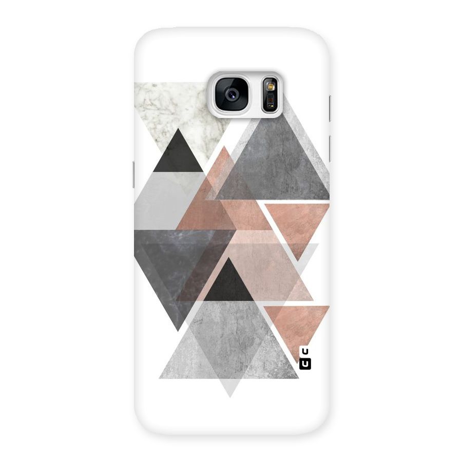 Abstract Diamond Pink Design Back Case for Galaxy S7 Edge