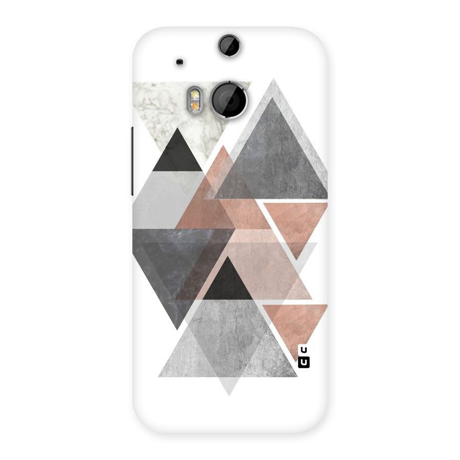 Abstract Diamond Pink Design Back Case for HTC One M8
