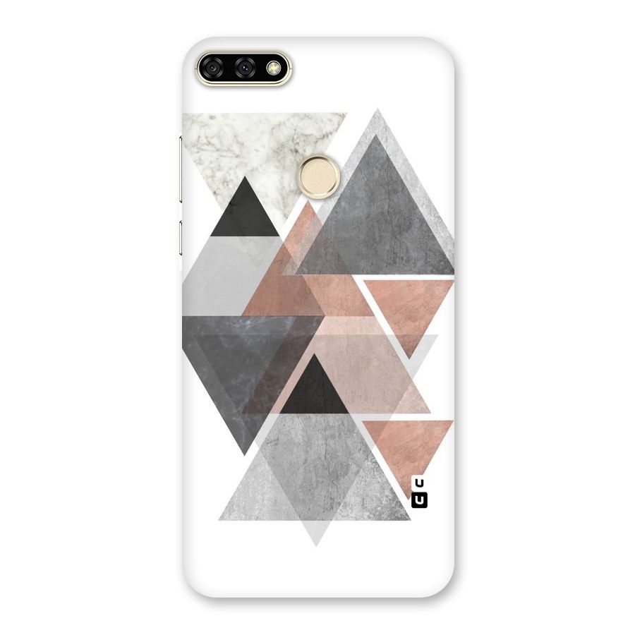 Abstract Diamond Pink Design Back Case for Honor 7A