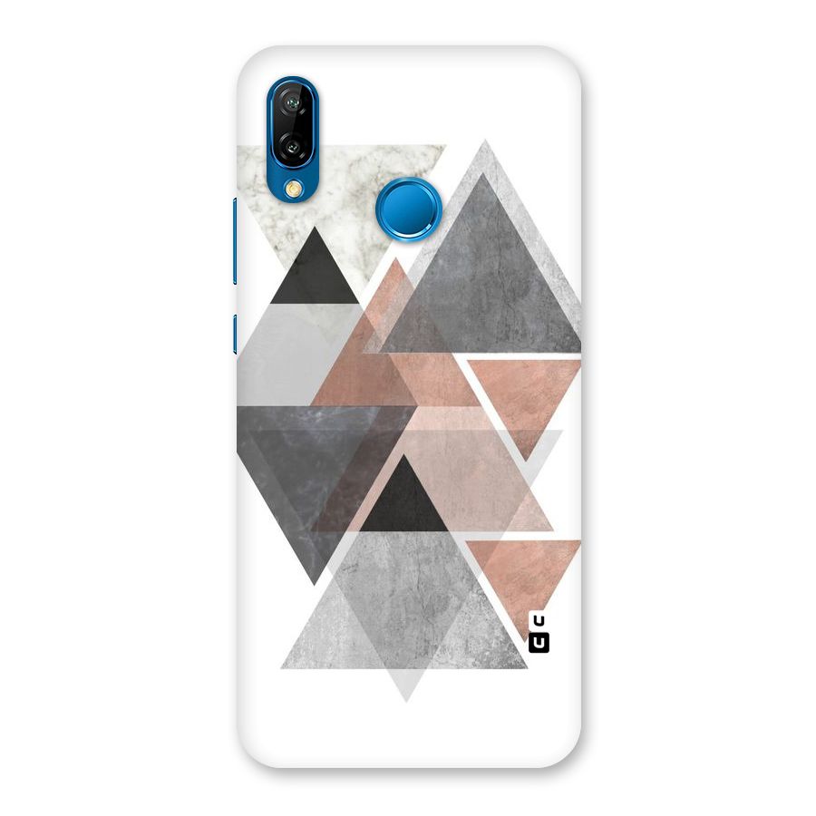 Abstract Diamond Pink Design Back Case for Huawei P20 Lite