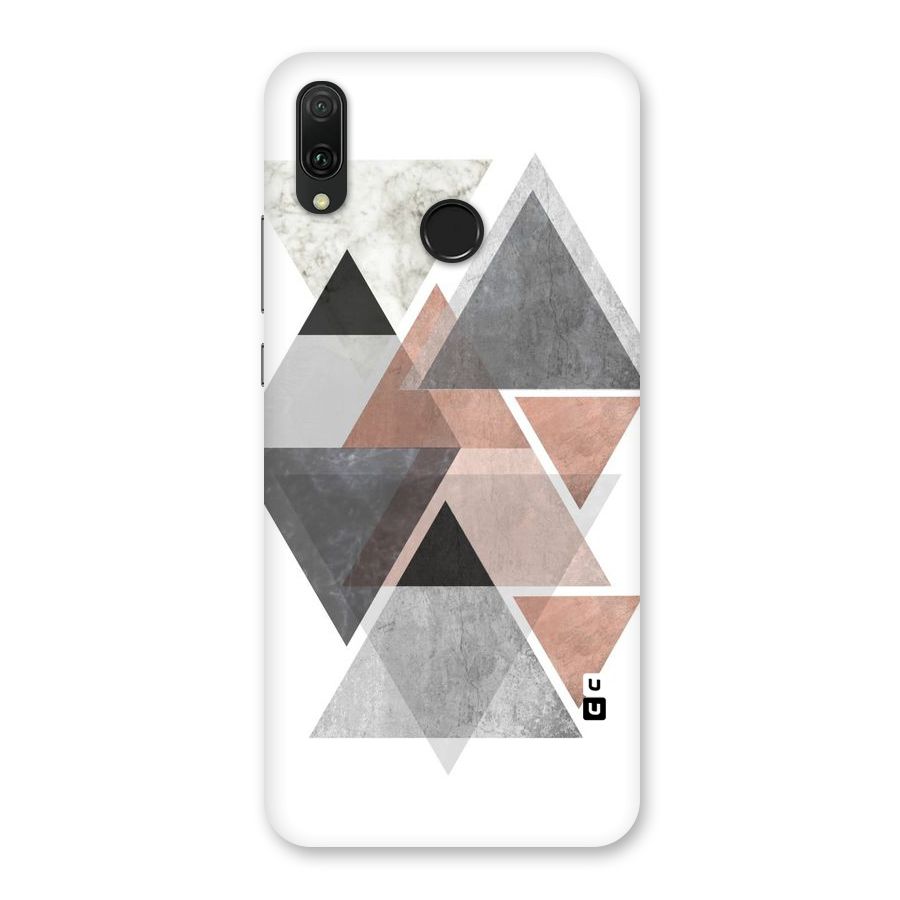 Abstract Diamond Pink Design Back Case for Huawei Y9 (2019)