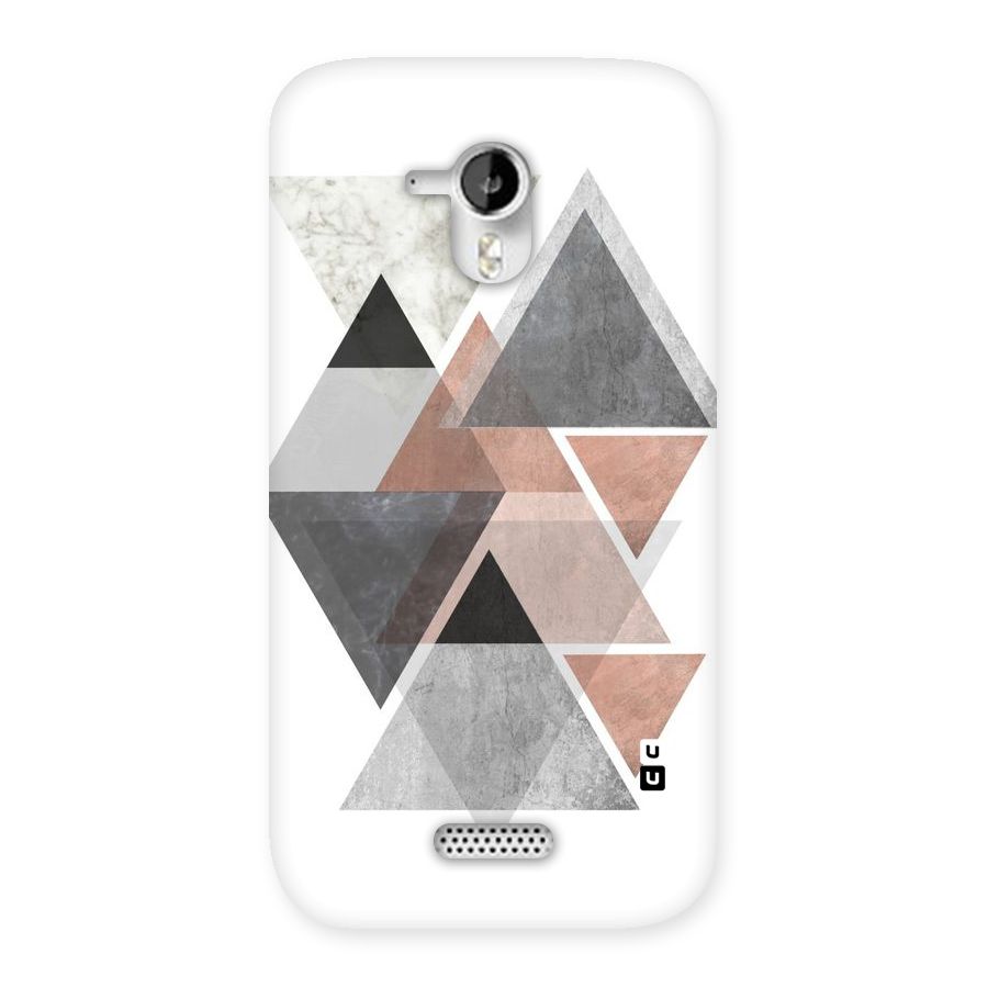 Abstract Diamond Pink Design Back Case for Micromax Canvas HD A116