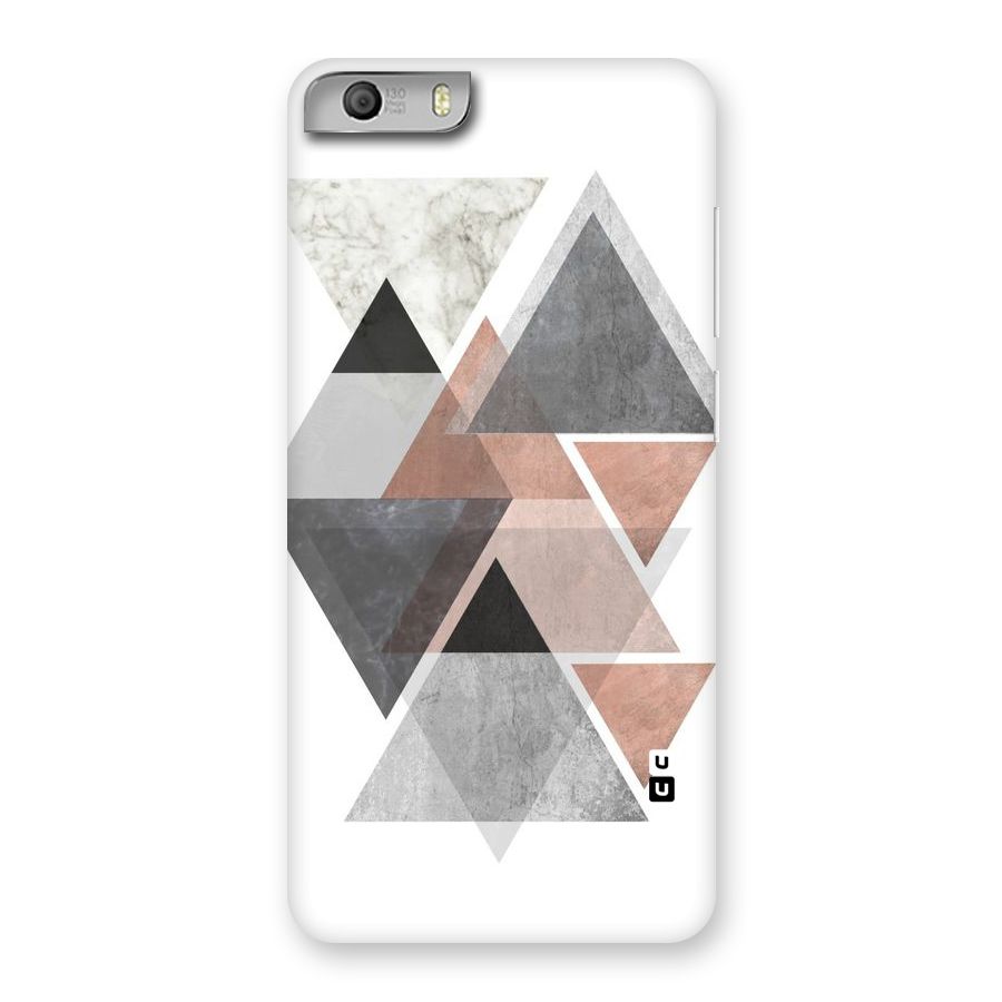 Abstract Diamond Pink Design Back Case for Micromax Canvas Knight 2