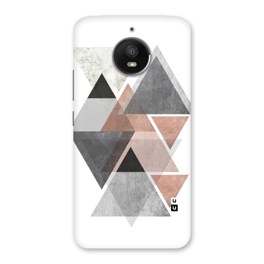 Abstract Diamond Pink Design Back Case for Moto E4 Plus