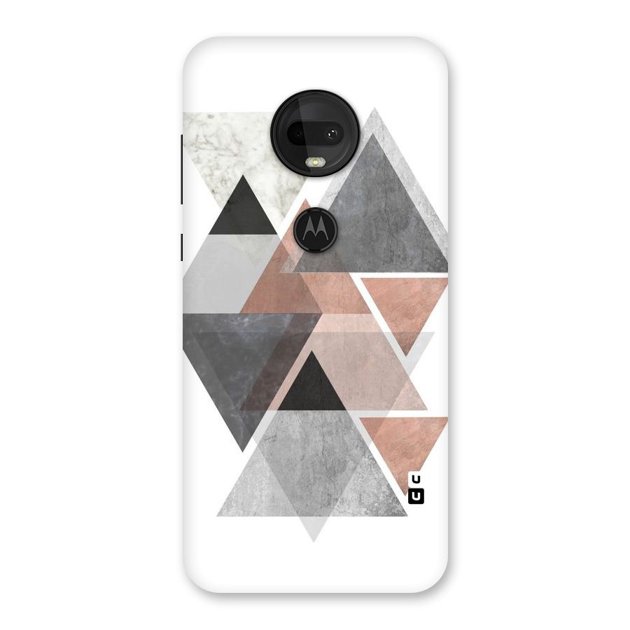 Abstract Diamond Pink Design Back Case for Moto G7