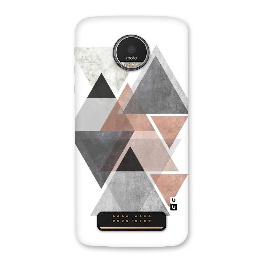 Abstract Diamond Pink Design Back Case for Moto Z Play