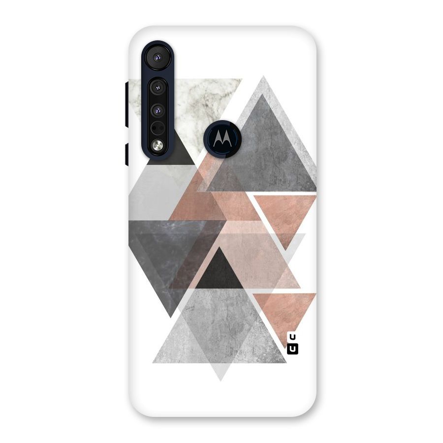 Abstract Diamond Pink Design Back Case for Motorola One Macro