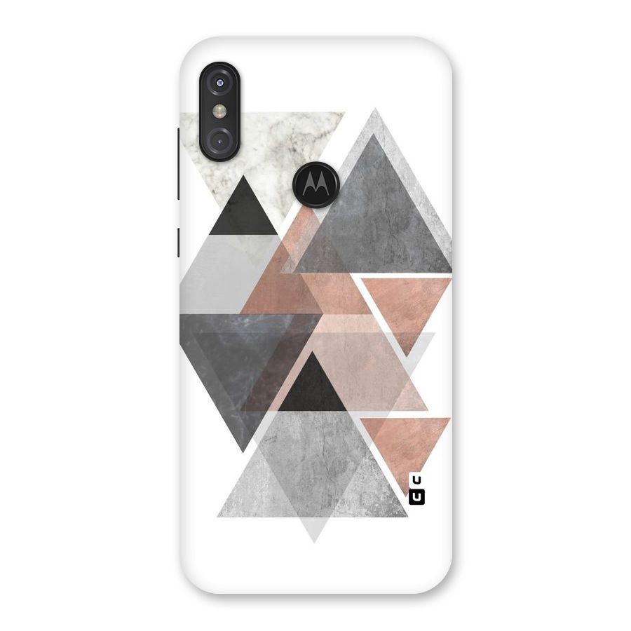 Abstract Diamond Pink Design Back Case for Motorola One Power