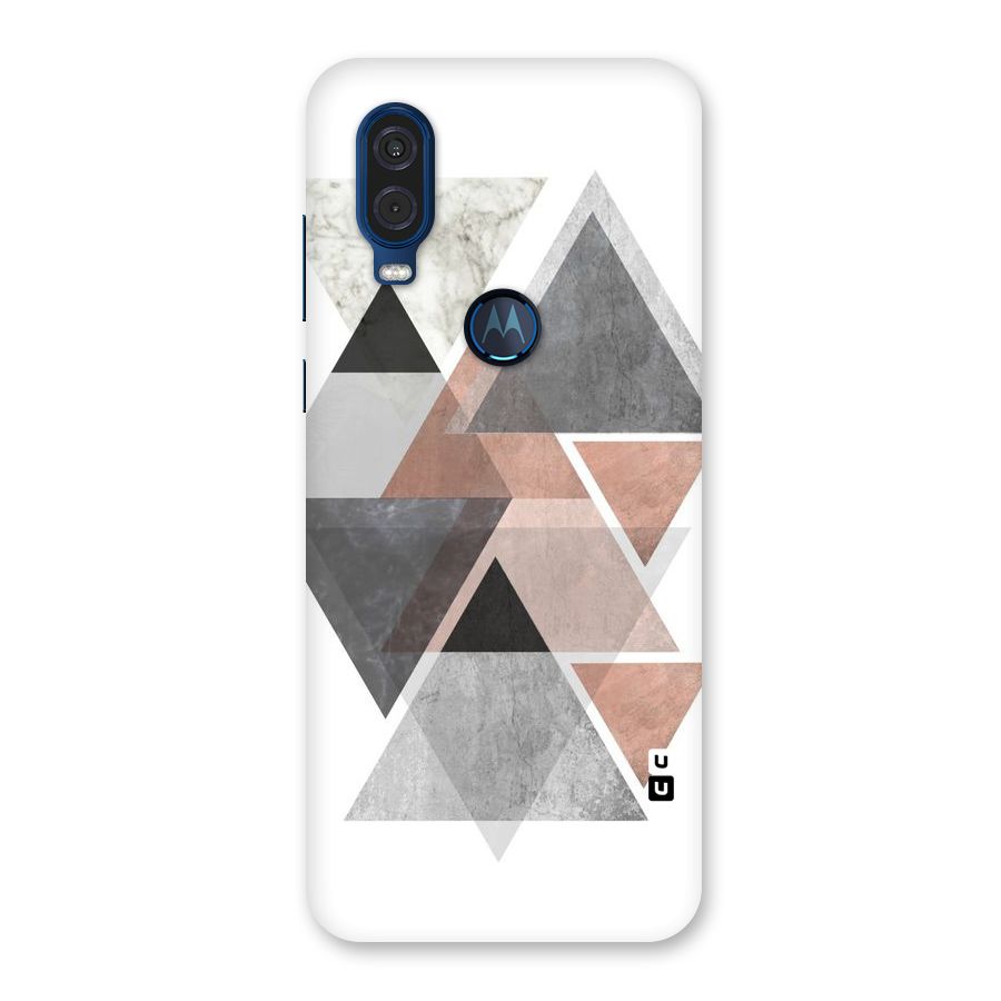 Abstract Diamond Pink Design Back Case for Motorola One Vision