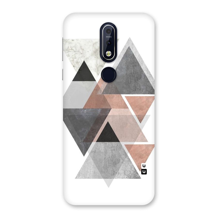 Abstract Diamond Pink Design Back Case for Nokia 7.1