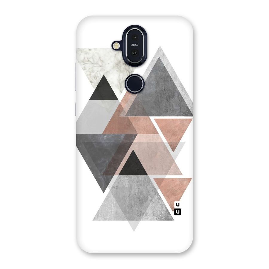 Abstract Diamond Pink Design Back Case for Nokia 8.1