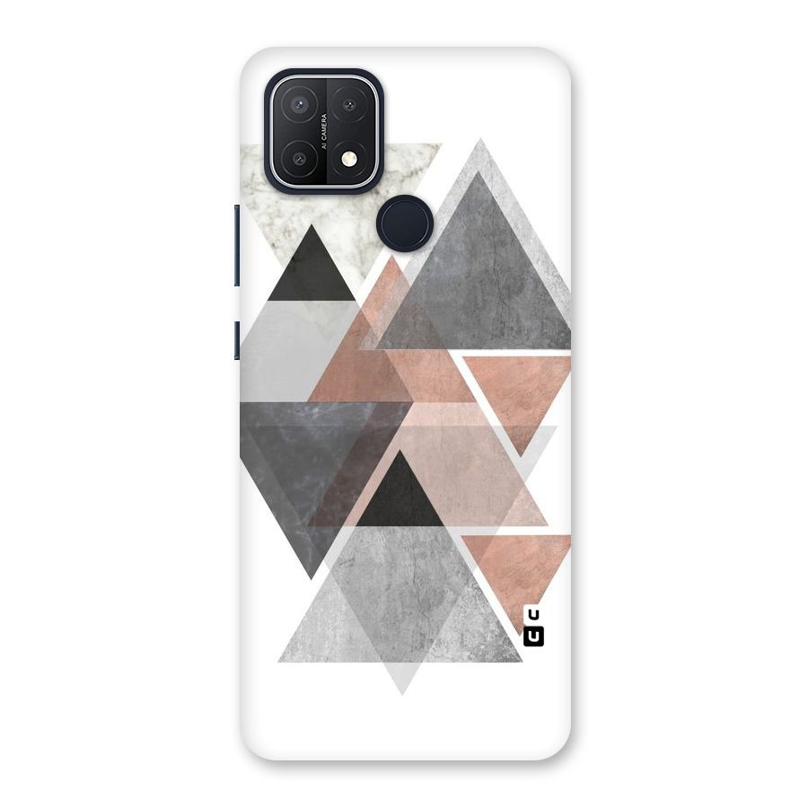 Abstract Diamond Pink Design Back Case for Oppo A15s