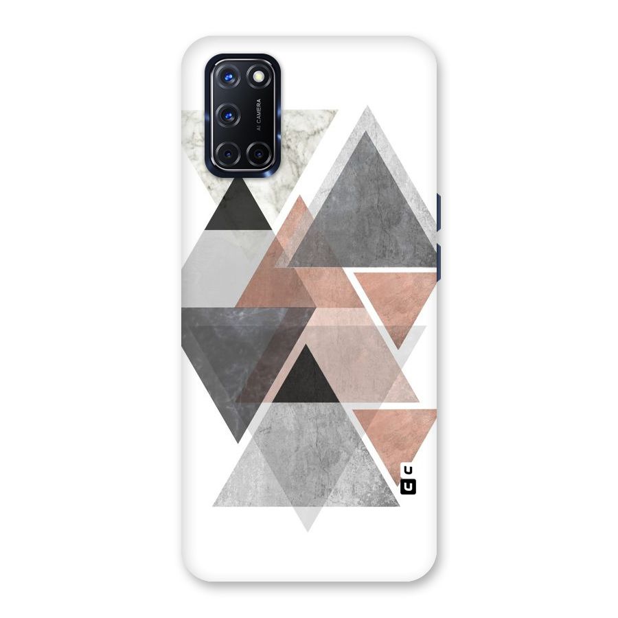 Abstract Diamond Pink Design Back Case for Oppo A52