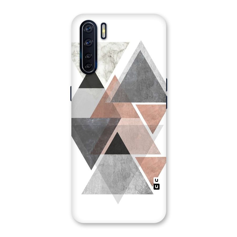 Abstract Diamond Pink Design Back Case for Oppo F15