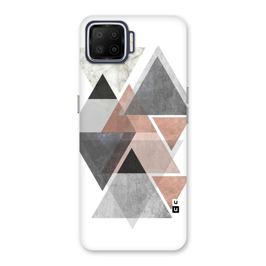 Abstract Diamond Pink Design Back Case for Oppo F17