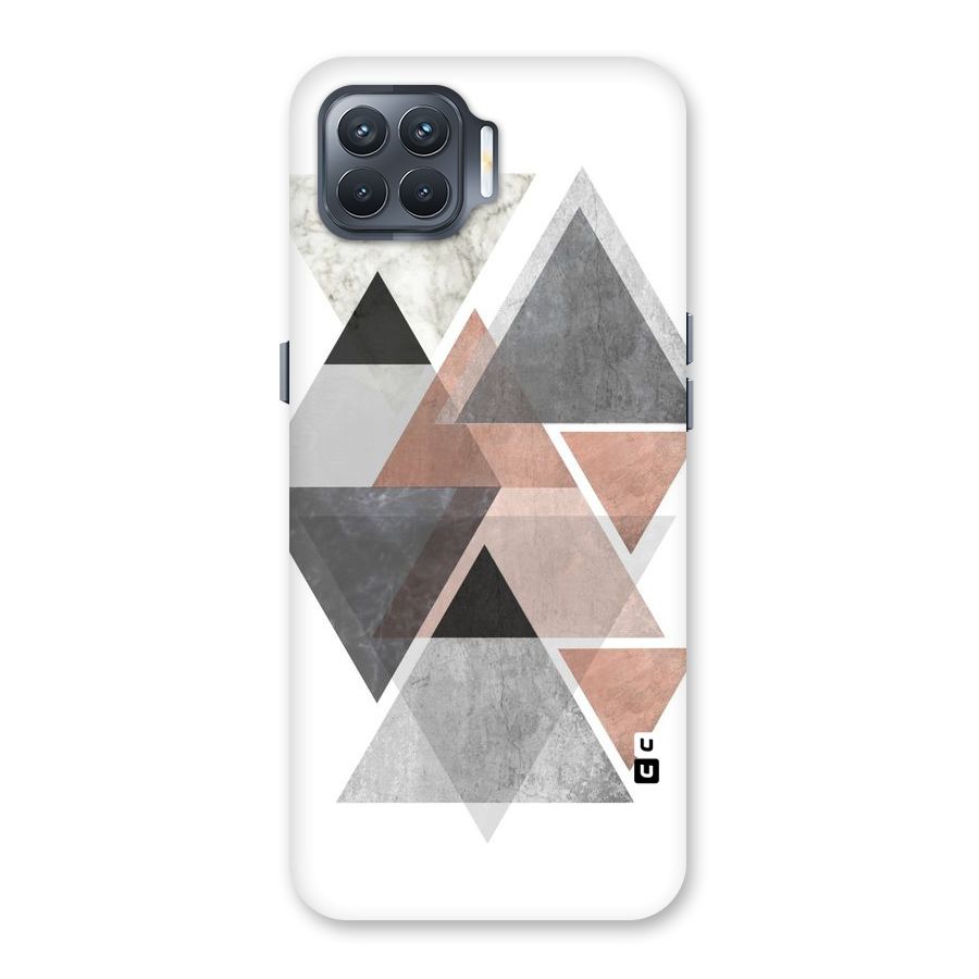 Abstract Diamond Pink Design Back Case for Oppo F17 Pro