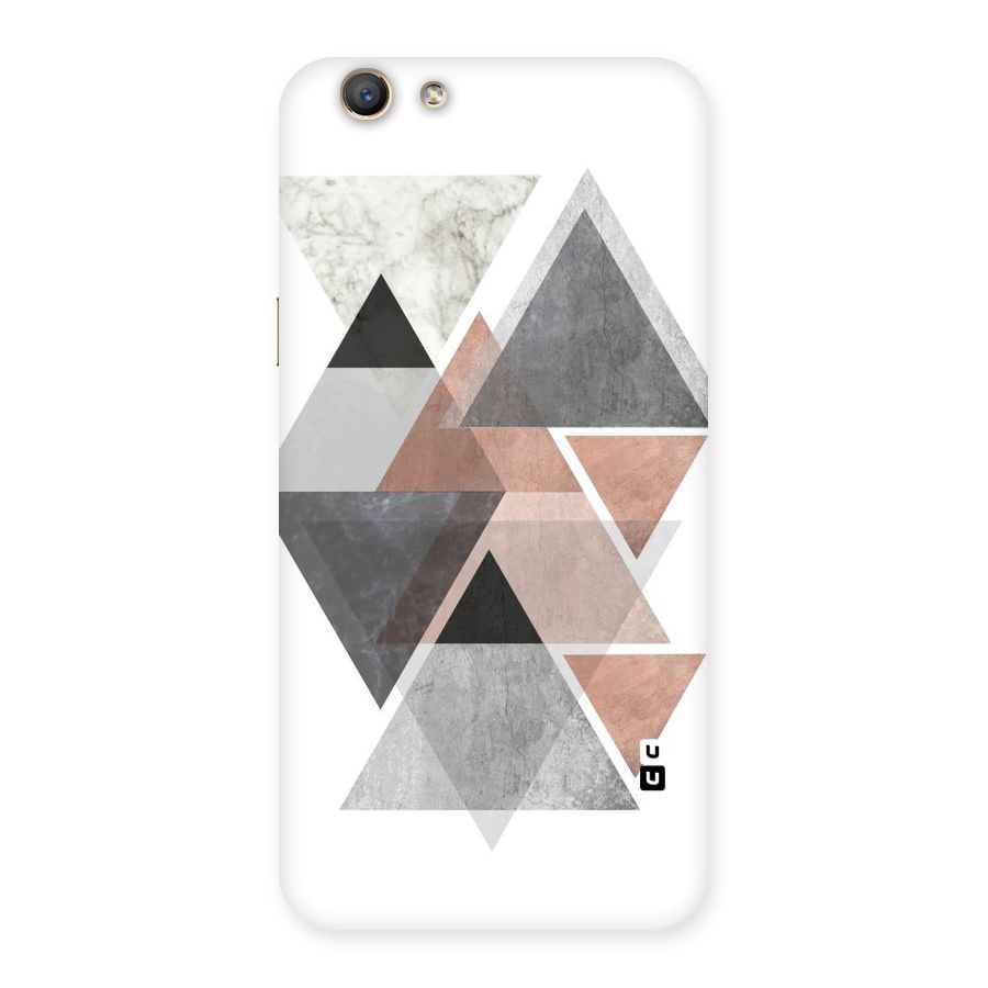 Abstract Diamond Pink Design Back Case for Oppo F1s