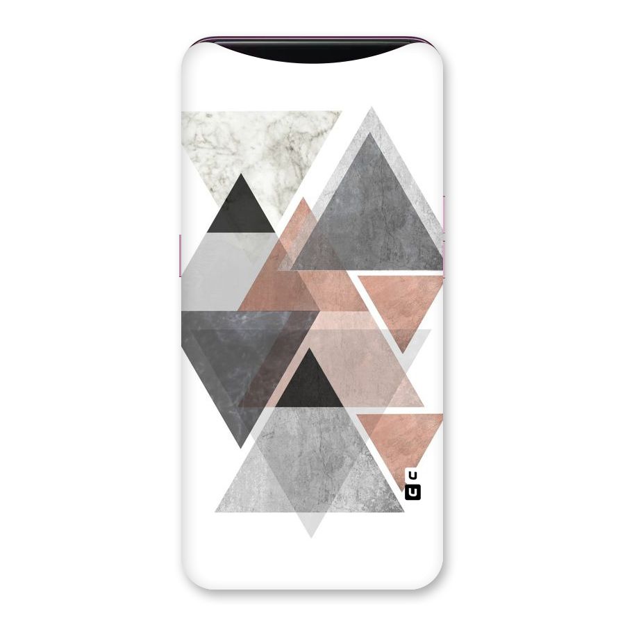 Abstract Diamond Pink Design Back Case for Oppo Find X