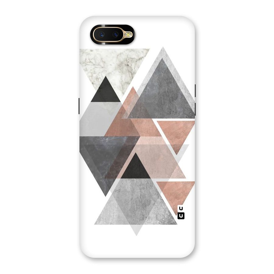 Abstract Diamond Pink Design Back Case for Oppo K1