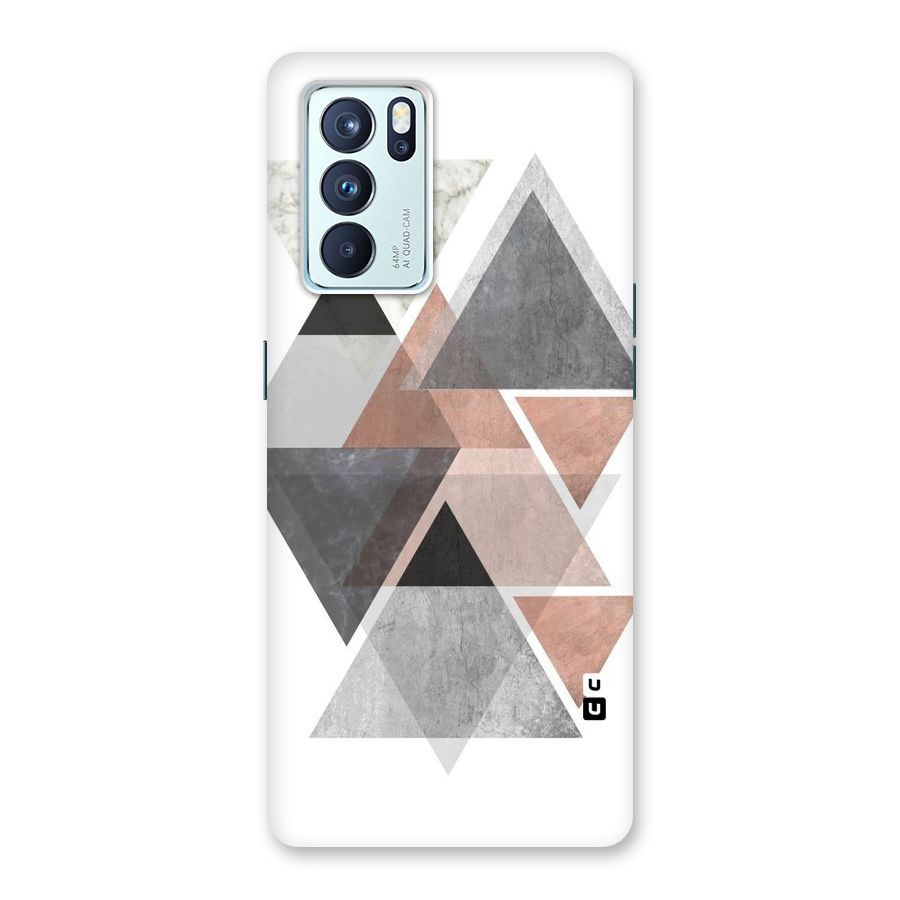Abstract Diamond Pink Design Back Case for Oppo Reno6 Pro 5G