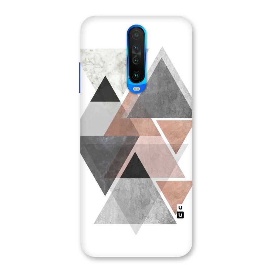 Abstract Diamond Pink Design Back Case for Poco X2