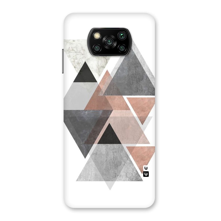Abstract Diamond Pink Design Back Case for Poco X3