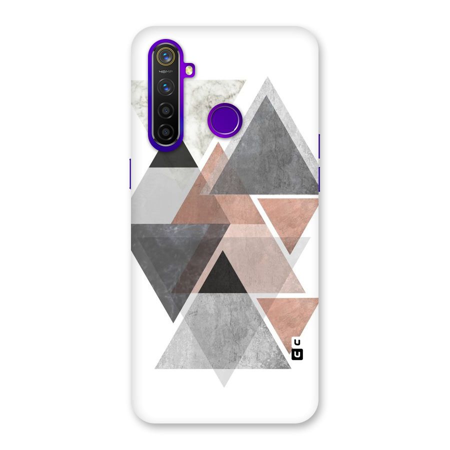 Abstract Diamond Pink Design Back Case for Realme 5 Pro