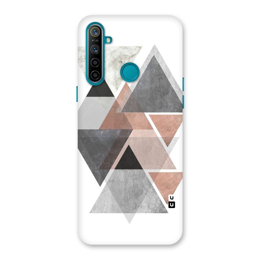 Abstract Diamond Pink Design Back Case for Realme 5i
