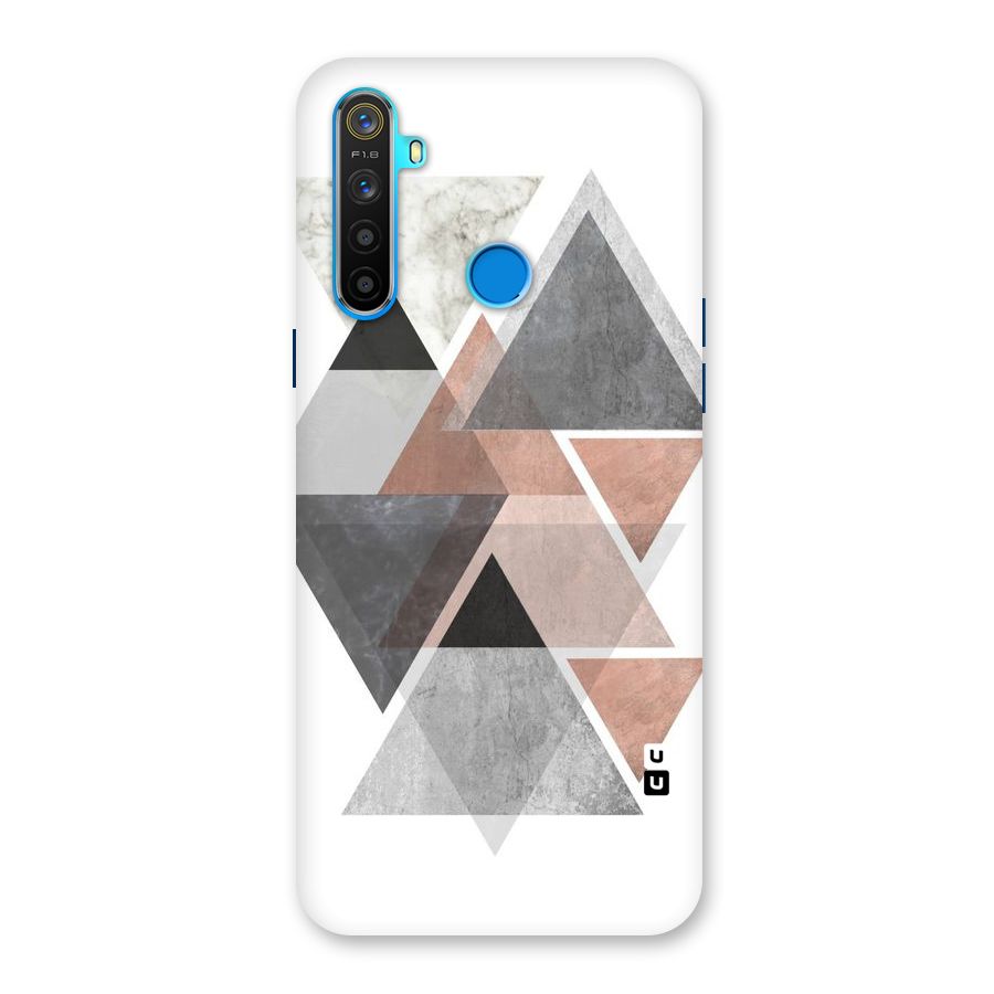 Abstract Diamond Pink Design Back Case for Realme 5s