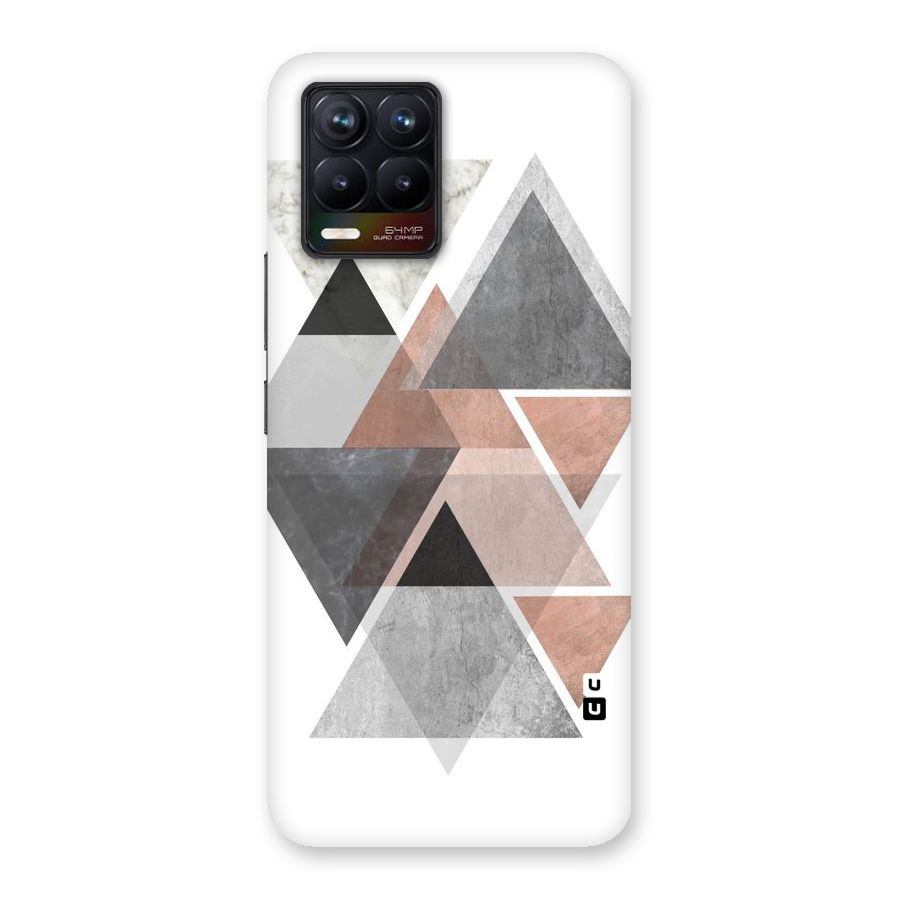 Abstract Diamond Pink Design Back Case for Realme 8